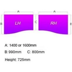 NEXT DAY Pulse Wave Cantilever Desks 35 NEXT DAY Pulse Wave Cantilever Desks -Office Furniture 109785