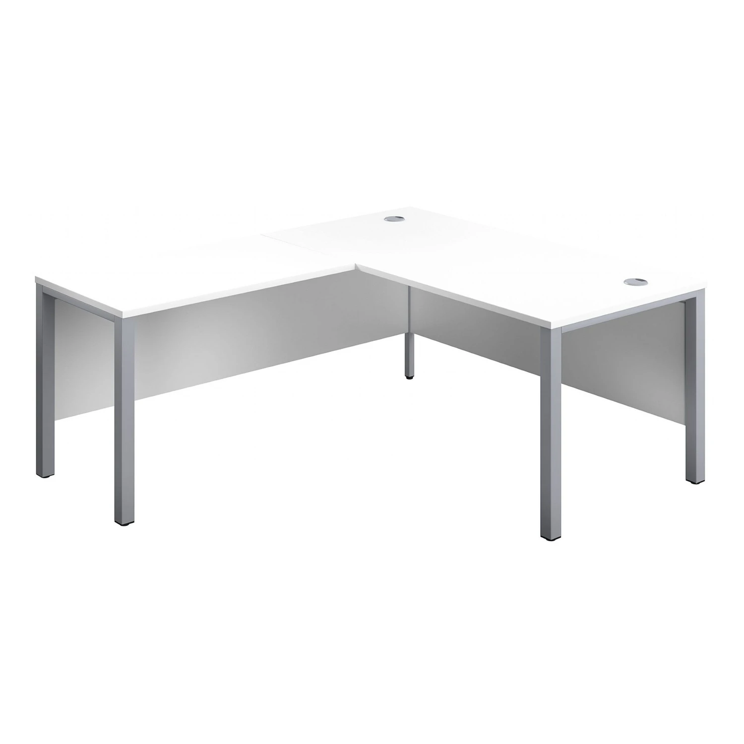 Commerce II Executive White Return Workstations 7 Commerce II Executive White Return Workstations - Image 5