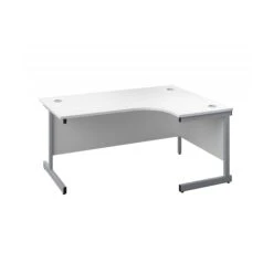 Commerce II White Ergonomic Office Desks -Office Furniture 112305