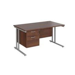 Stellar Rectangular Desks With Single Fixed Pedestal -Office Furniture 114168