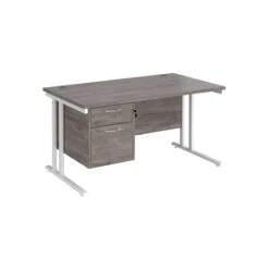 Stellar Rectangular Desks With Single Fixed Pedestal -Office Furniture 114180