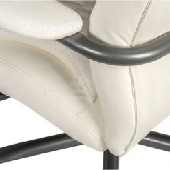 Goliath Bariatric 24 Hour 27 Stone White Leather Faced Manager Chair -Office Furniture 115304