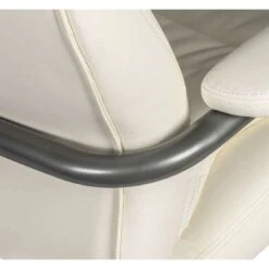 Goliath Bariatric 24 Hour 27 Stone White Leather Faced Manager Chair -Office Furniture 115306