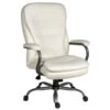 Goliath Bariatric 24 Hour 27 Stone White Leather Faced Manager Chair -Office Furniture 115310