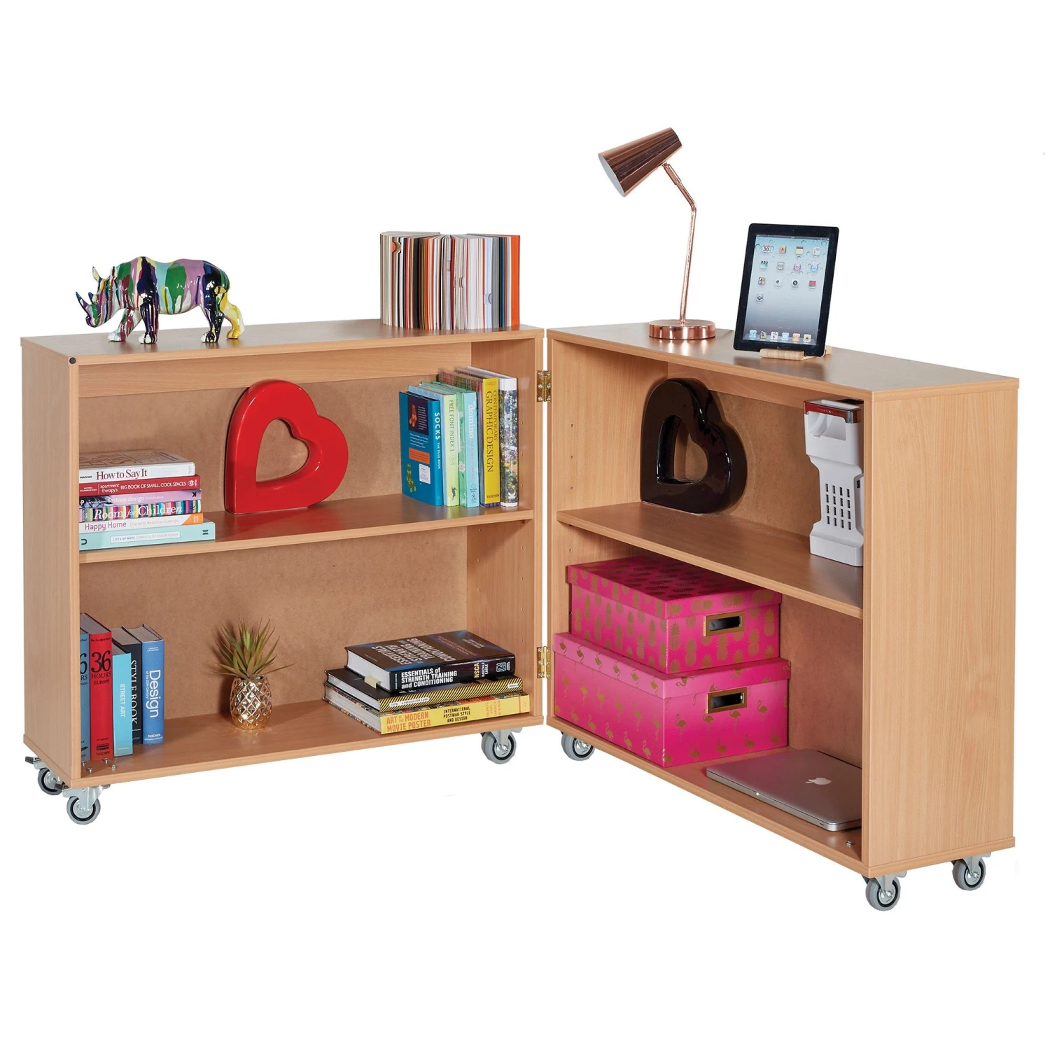 Mobile Hinged Library Bookcase 3 Mobile Hinged Library Bookcase