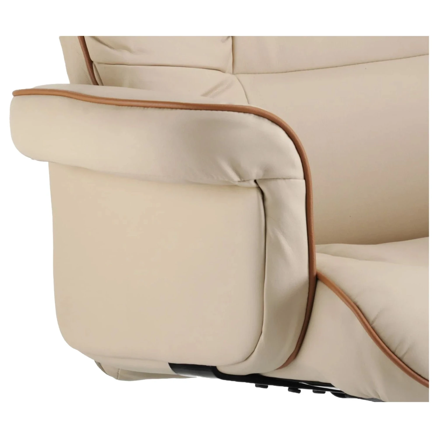 Windsor Cream Enviro Leather Faced Manager Armchair 4 Windsor Cream Enviro Leather Faced Manager Armchair - Image 2
