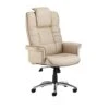 Windsor Cream Enviro Leather Faced Manager Armchair -Office Furniture 116421