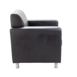 Iceberg Leather Faced Reception Chair -Office Furniture 116560