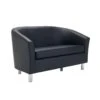NEXT DAY Collage Vinyl Tub Sofa With Metal Legs 1 NEXT DAY Collage Vinyl Tub Sofa With Metal Legs -Office Furniture 116608